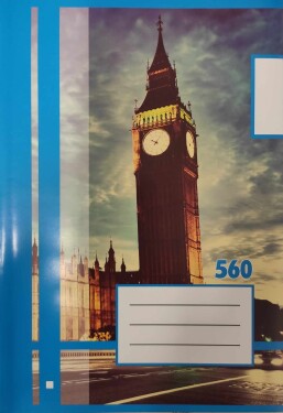 Corwell Corwell, 10540, školní sešit 560, nelinkovaný, 60 listů, A5, 1 ks Motiv: Číslo 6