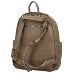 Trendy dámský koženkový kabelko-batoh Toska, tmavě béžový