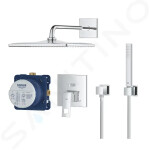 GROHE - Eurocube Sprchový set s baterií pod omítku, 310 mm, chrom 25238000