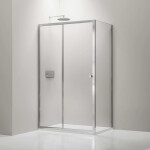 CERANO - Sprchový kout Varone POINT L/P - 6 mm - chrom, transparentní sklo - 100x100x195 - posuvný CER-DY505-100100