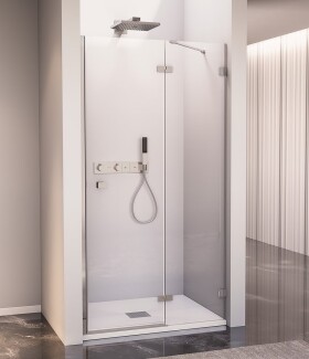 POLYSAN - FORTIS EDGE sprchové dveře do niky 800, čiré sklo, pravé FL1680R