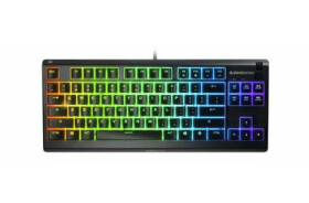 SteelSeries Apex 3 TKL černá / herní klávesnice / RGB podsvícení / US layout (64831)