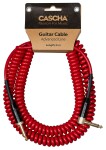 Cascha Advanced Line Guitar Cable Curly Red 6m