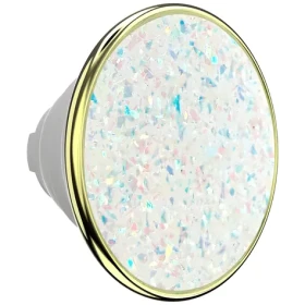 PopSockets PopTop Luxe Enamel Opal bílá / Držák telefonu / Stojánek / Vyměnitelný vršek (809562)