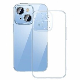 Pouzdro Baseus Crystal Transparent Case and Tempered Glass set for iPhone 14 Plus