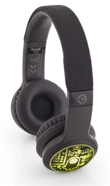 Lazerbuilt Minions / Bezdrátová sluchátka s LED podsvícením / Bluetooth 5.0 / mikrofon (HMMN-BTLI-MINIONS)