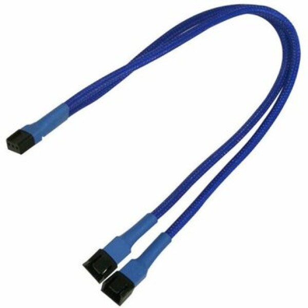 Nanoxia prodlužovací Y kabel 3-pin Molex 30cm modrá / 9-2-002 (NX3PY30B)