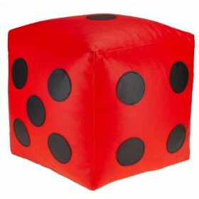 FRONTI Dětský taburet KOSTKA 35 cm - červená + černá