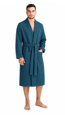 Pánský vaflový župan Vestis Saimaa Teal XL