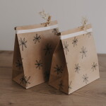 Eulenschnitt Papírový sáček Illustrations 27 × 21 cm – set 6 ks, hnědá barva, přírodní barva, papír