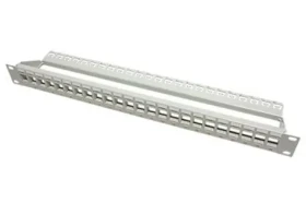 ROLINE Patch panel pro keystone 19" šedá / kat. 5 / 6 / 6a UTP / 24 portů / neosazený (26.11.0356)