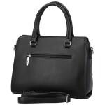 Módní dámská koženková kabelka do ruky Daria, černá