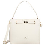 Luxusní dámská koženková kabelka do ruky Candice, béžová