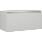 MEXEN/S - Orio koupelnová skříňka pod umyvadlo 100 cm s deskou, 1 šuplík, šedá mat 91A10-10047-1-BFC62