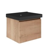 Koupelnová skříňka s umyvadlem Naturel Savona 58x43x45 cm dub mat SAVONA60DHU1B SAVONA60DHU1B