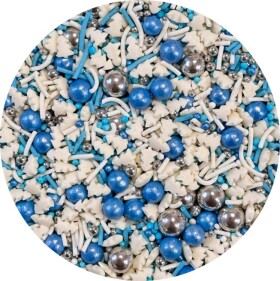 Dortisimo 4Cake Cukrové zdobení bílé a modré Snow Queen (80 g)