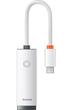 Baseus WKQX000202 Lite Series Síťový adaptér USB-C (M) - RJ45 (F) bílá / 100Mbps (WKQX000202)