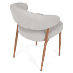 Jídelní židle, šedá, látka, CT-L5031 SIL2