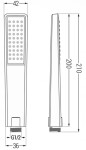 MEXEN/S - Uno DR72 sprchová sestava podomítková, chrom 71435DR72-00