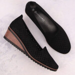 Semišové boty na podpatku Potocki W WOL206 černé 36