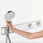 HANSGROHE - RainSelect Baterie pod omítku pro 4 spotřebiče, bílá/chrom 15357400