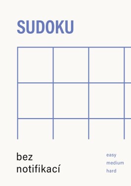 Sudoku bez notifikací (modrá) - kolektiv autorů