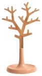 MSV OSLO broskvová / Držák na šperky / tvar stromu / plast, dřevo / 9 x 12,8 x 30 cm