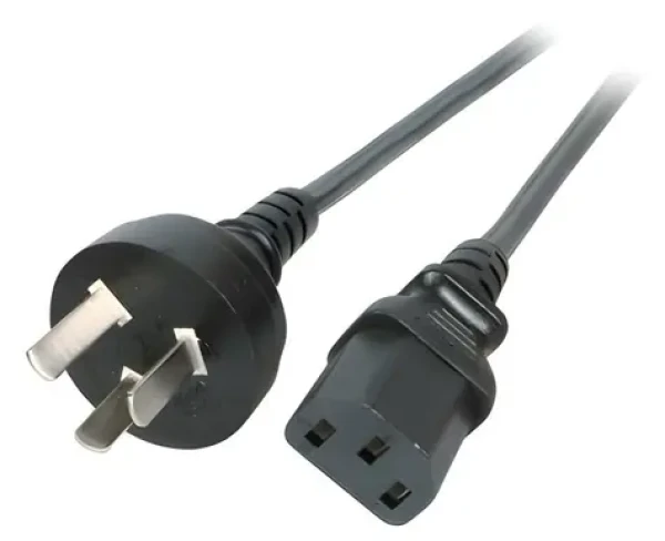 EFB China 180° - C13 180° černá / Napájecí kabel / 1,8 m / 10 A / 250 V (EK492.1,8V2)
