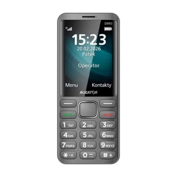 Aligator D860 Dual SIM / titanový (AD860SR)