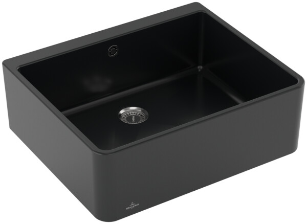 Keramický dřez Villeroy & Boch Farmhouse 60 X, 636001R7, Pure Black 636001R7