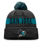 Fanatics Pánská Zimní čepice San Jose Sharks Fundamental Beanie Cuff with Pom