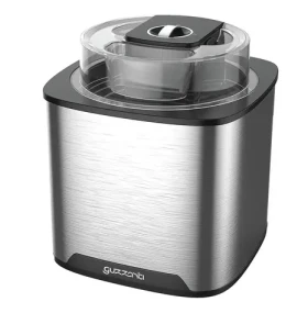 Guzzanti GZ 159 stříbrná-černá / Zmrzlinovač / 12W / Nádoba 2.0 L / časovač (GZ 159)