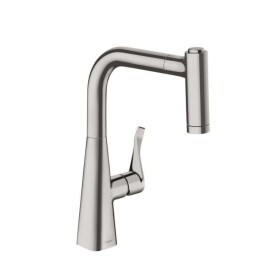 HANSGROHE - M71 Dřezová baterie M7116-H220 s výsuvnou sprškou, sBOX, vzhled nerezu 73800800