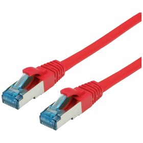 Value 21.99.1928 RJ45 síťové kabely, propojovací kabely CAT 6A S/FTP 15.00 m červená (jasná) dvoužilový stíněný, bez halogenů, samozhášecí 1 ks