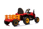 Mamido Dětský elektrický traktor BBH-030 s přívěsem červený