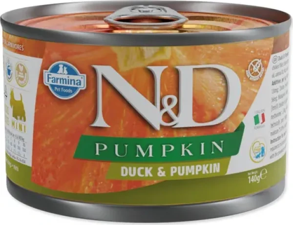 Farmina ND Dog Duck Pumpkin 140 g / Konzerva pro psy / malá a miniaturní plemena / bez obilovin (L4-02321)