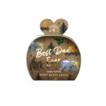 The English Soap Company Sada mini mýdel Best Dad Ever – 3 × 20 g, červená barva, hnědá barva, papír