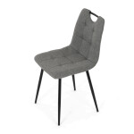 Jídelní židle, šedá, látka, DCL-V2017 GREY2