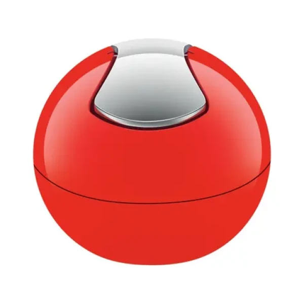 Spirella BOWL mini výklopný odpadkový koš 1 L červený / plast (7610583149671)