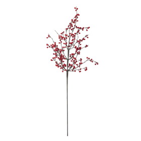 Bloomingville Umělá květina Ilex Red 92 cm, červená barva, bílá barva
