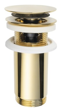 Omp Tea - Umyvadlová výpust 5/4“, click-clack, velká zátka, max 80, zlato 7533.370.5.3