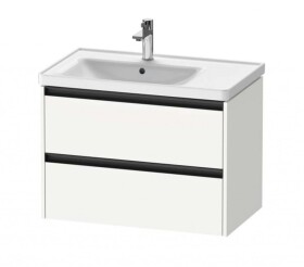 DURAVIT - Ketho.2 Umyvadlová skříňka 55x78x46 cm, 2 zásuvky, matná bílá K25285018180000