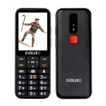 EVOLVEO EasyPhone LT + stojánek černá / 2.3" / SOS / microSDHC (EP-880-LTB)