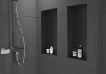 CERANO - Zápustná polička/nika do obkladu - černá matná - 60x20x10 CER-417476