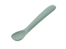 KikkaBoo Lžička Platinum Silicone Sage / od 6 měsíců (31302050016KB)