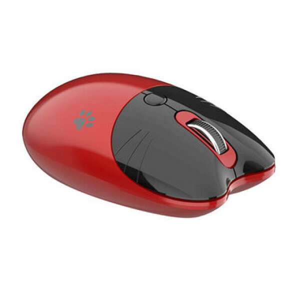 MOFII M3DM červená / Bezdrátová optická myš / Bluetooth / 2.4 GHz USB-A přijímač / 1600 DPI / 1x AA (M3DM Red/Black)