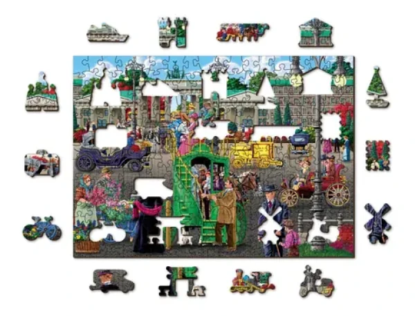 WOODEN CITY Dřevěné puzzle Pařížské náměstí v Berlíně 2v1