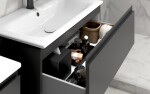 CERSANIT - Skříňka pod umyvadlo MODUO SLIM 60 antracit, montáž FSC MIX70% SGSCH-COC-007574 S590-088