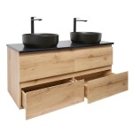 Koupelnová skříňka s žulovou deskou a umyvadlem SAT B-Way 119x50x45 cm dub mat BWAY2120OAKZUBB BWAY2120OAKZUBB