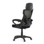 Kancelářská židle, výškově nastavitelná, černá látka, KA-R223 BK
